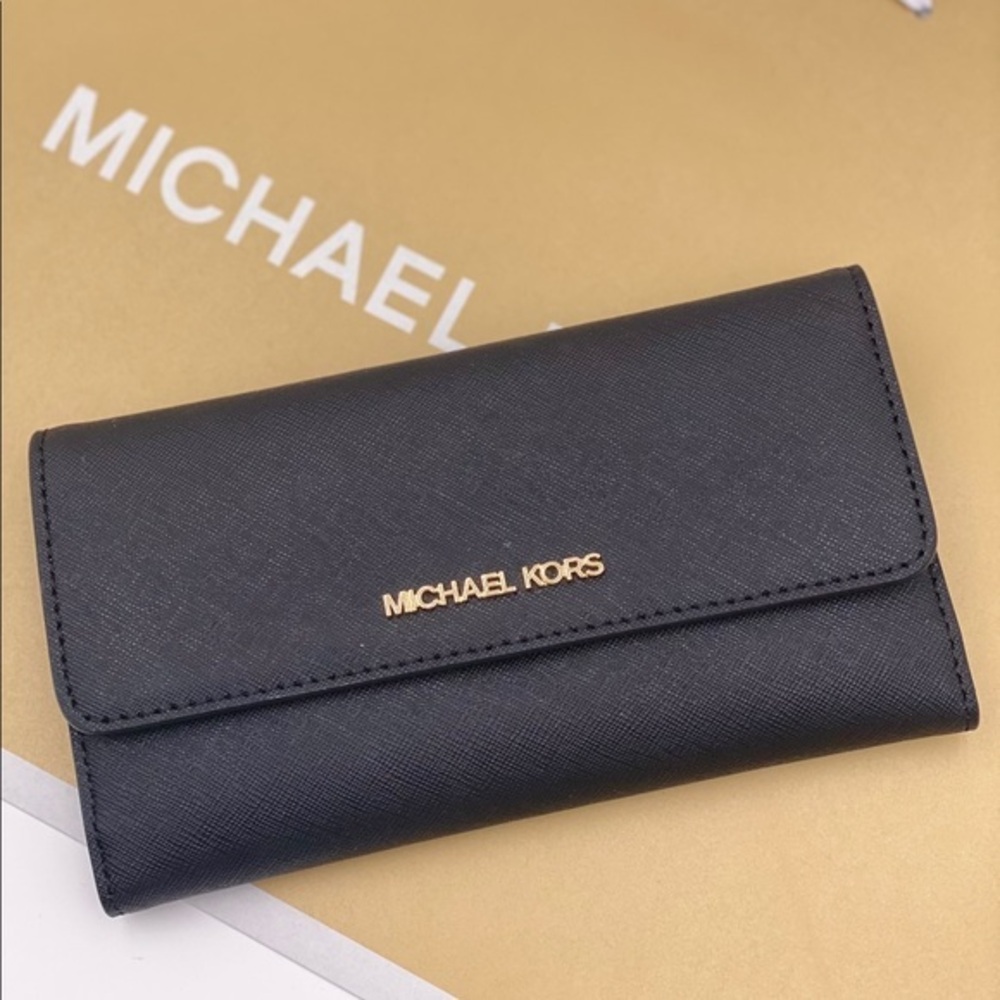 Michael Kors Trifold Wallet Black